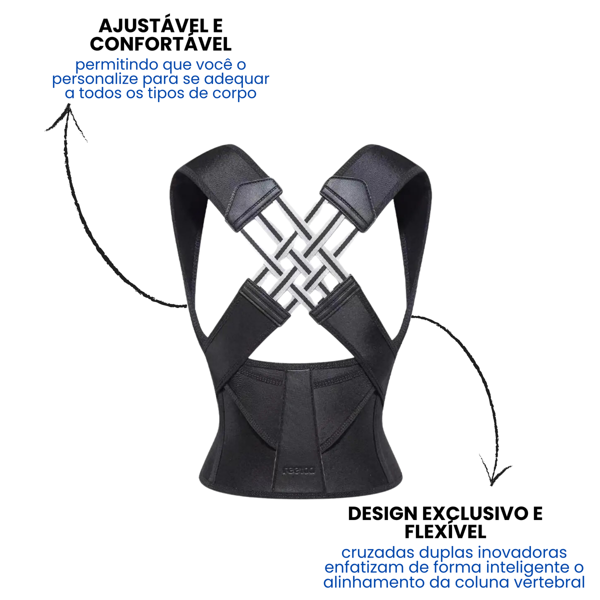 Corretor Postural CF®- Alivie as dores nas costas e melhore sua postura